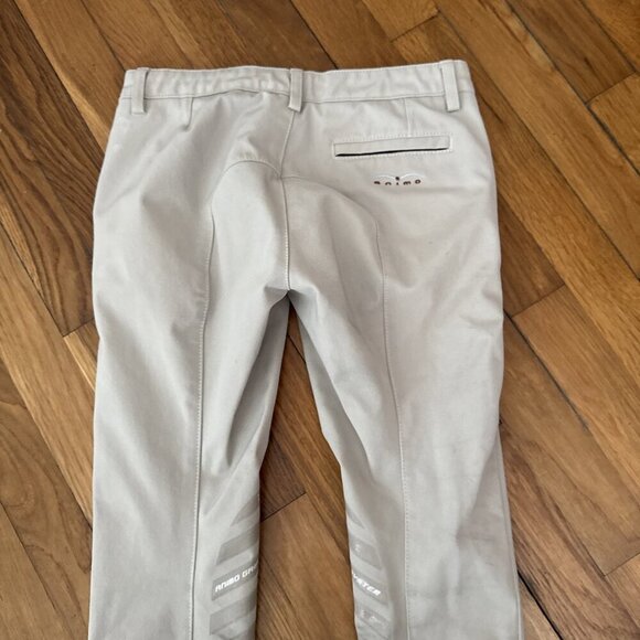 Animo Made in Italy Girls Riding Pants Beige Size 11 - Picture 7 of 9